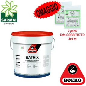BOERO BATRIX pittura idropittura acrilica bianca lavabile antimuffa