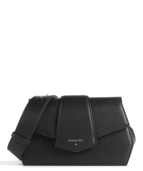  Patrizia Pepe New Geometric Borsa a tracolla pelle di vitello grana nero  